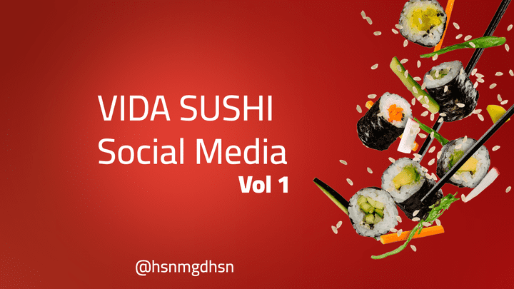 Vida Sushi | Social Media Designs | تصميم سوشيال ميديا