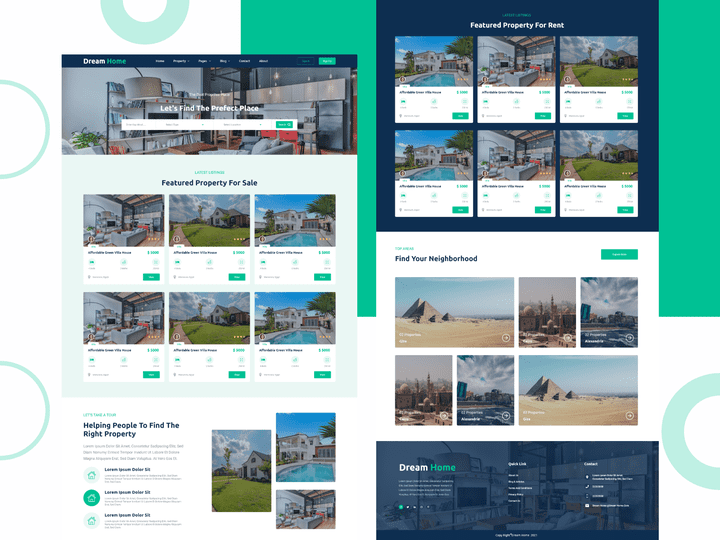 Real Estate Website design