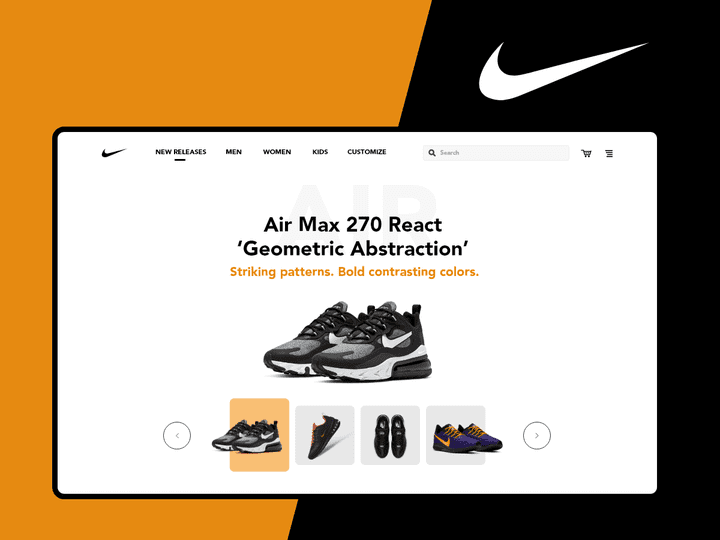 Nike Homepage Redesign