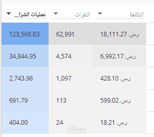 ادارة حملات قوقل  لاحد المتاجر منذ بداية العام الحالي