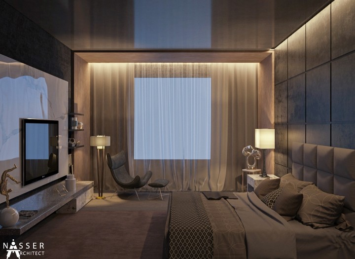 Modern Master bedroom