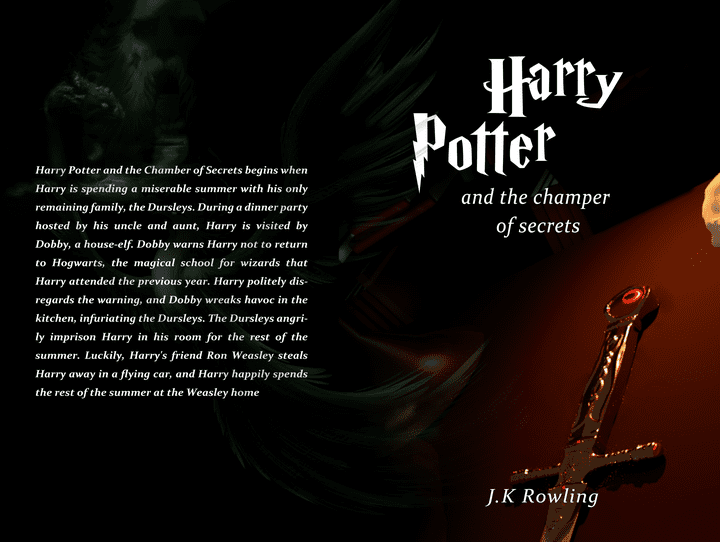 Harry potter book cover redesign