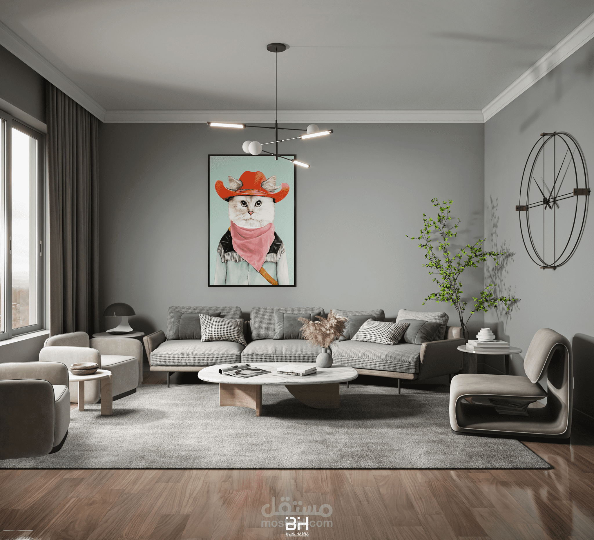 ( LIVING ROOM )