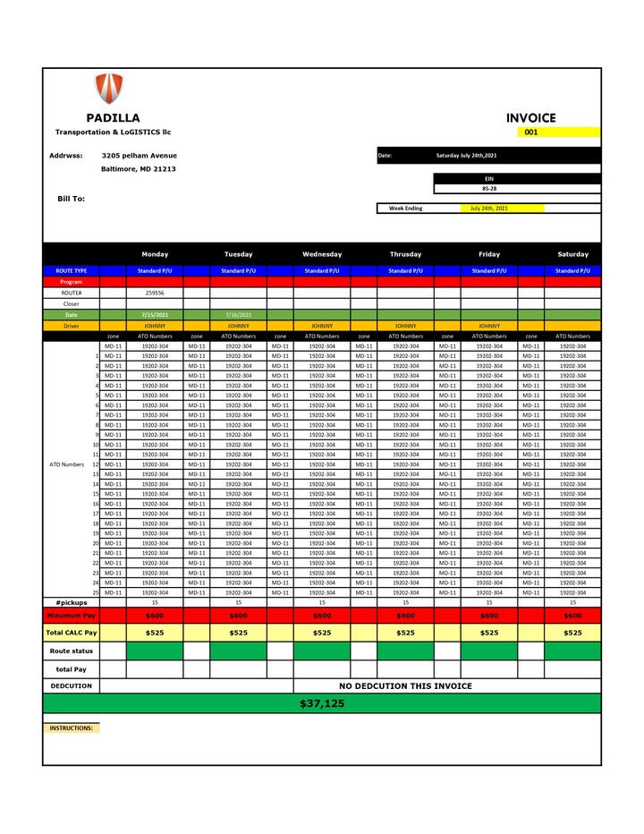 invoices