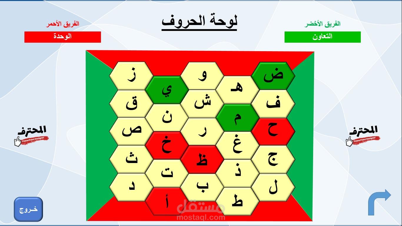 لعبة المسابقات الشهيرة ( حروف )