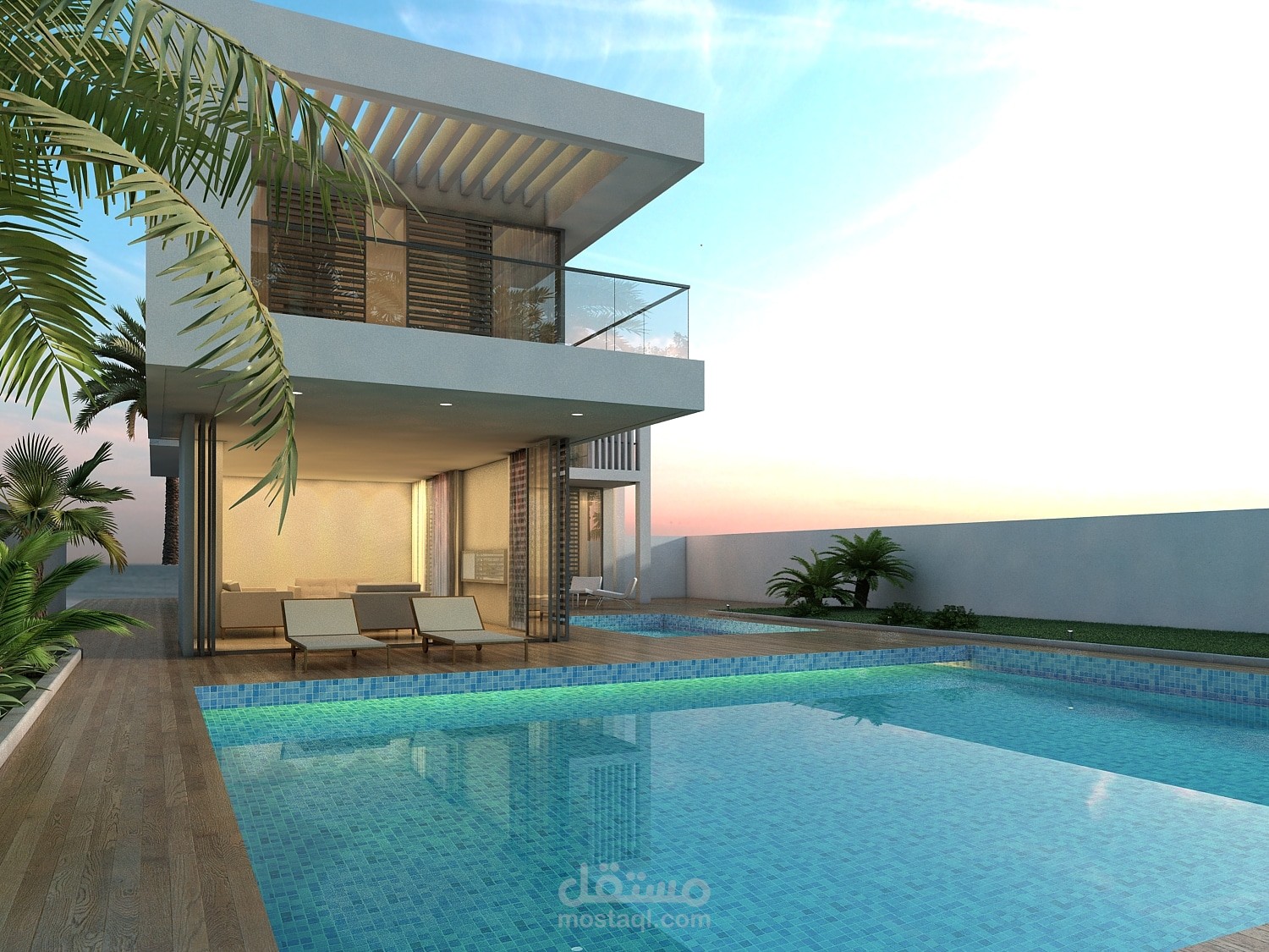 تصميم واجهات فيلا مودرن