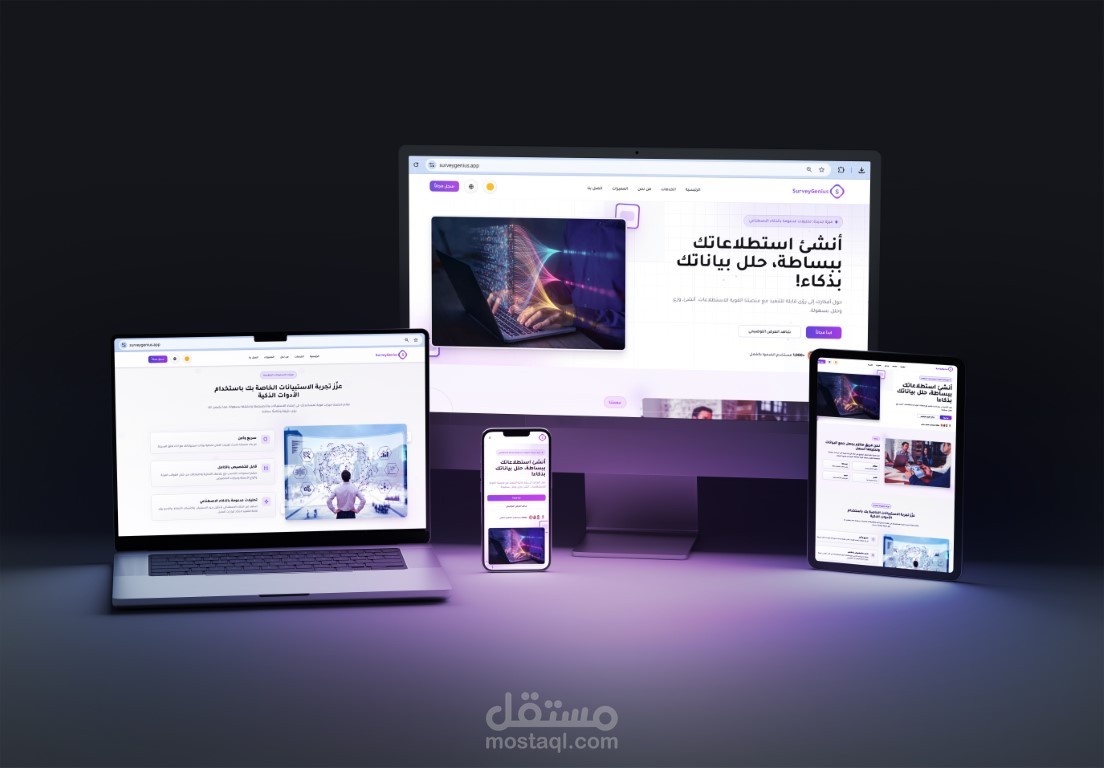 استبيانات بسيطة، وتحليلات ذكية - Survey Genius