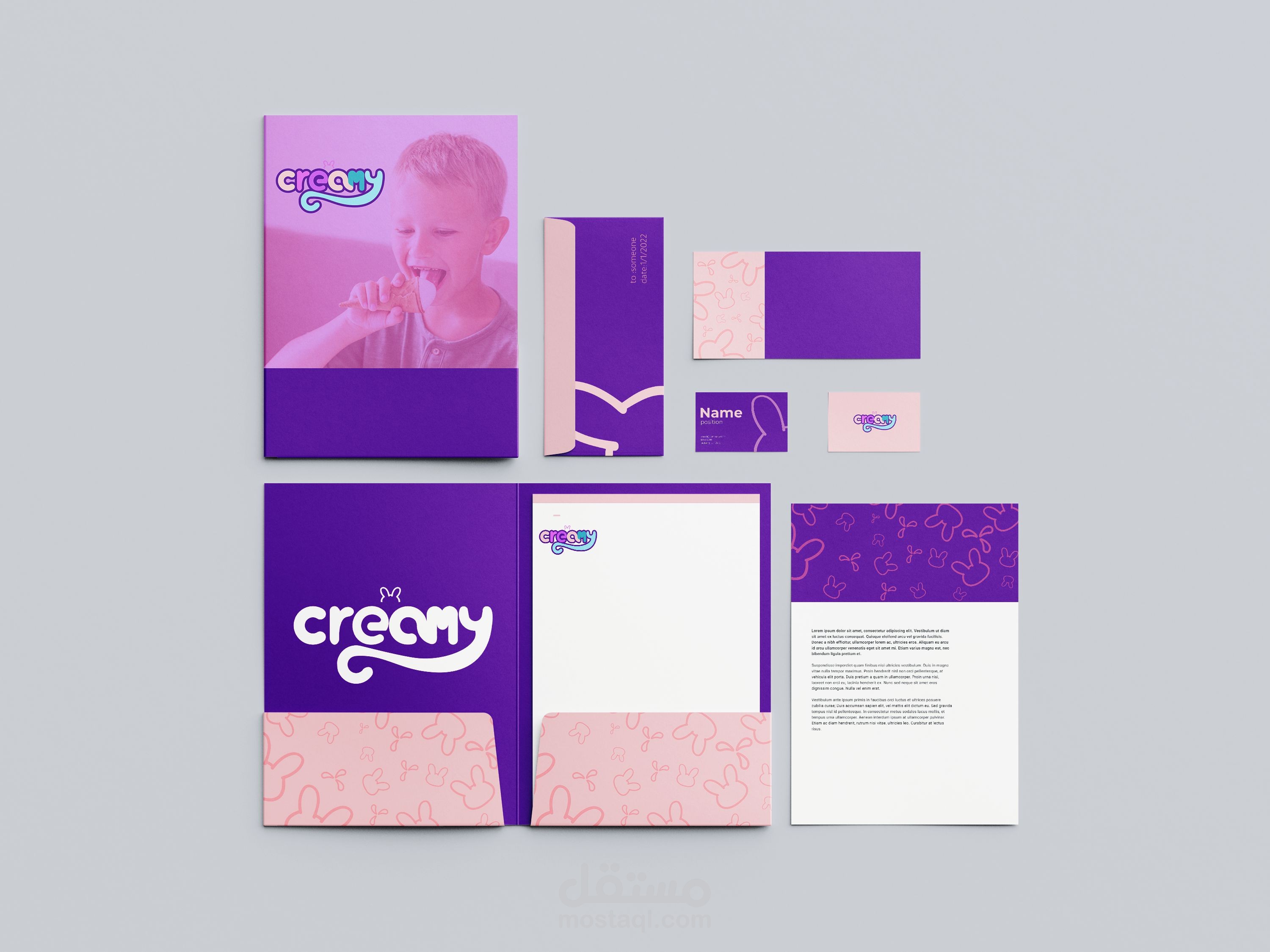 هوية تجارية (Creamy)