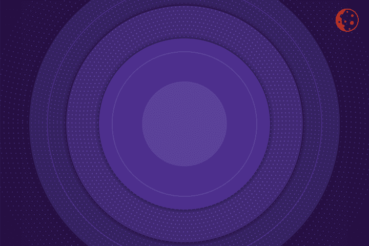 Disc purple gradient background vector