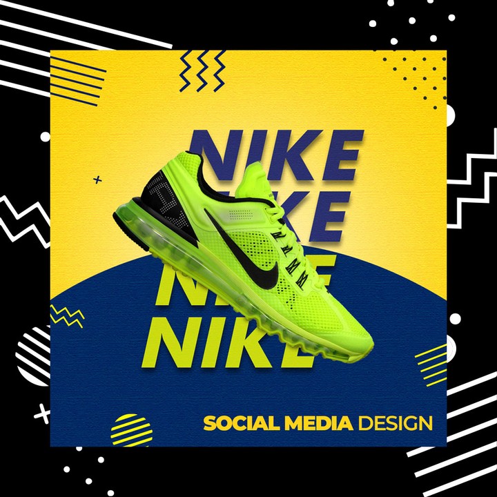 Nike shoes social media design