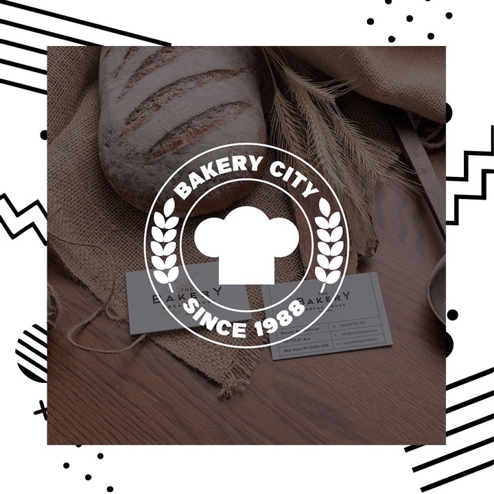 Bakery city logo design