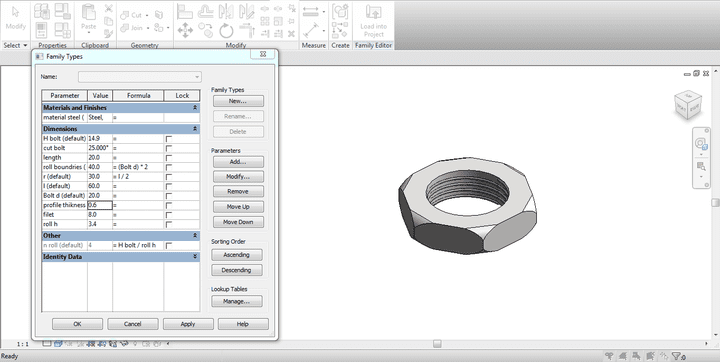 Revit BIM Family Modeling