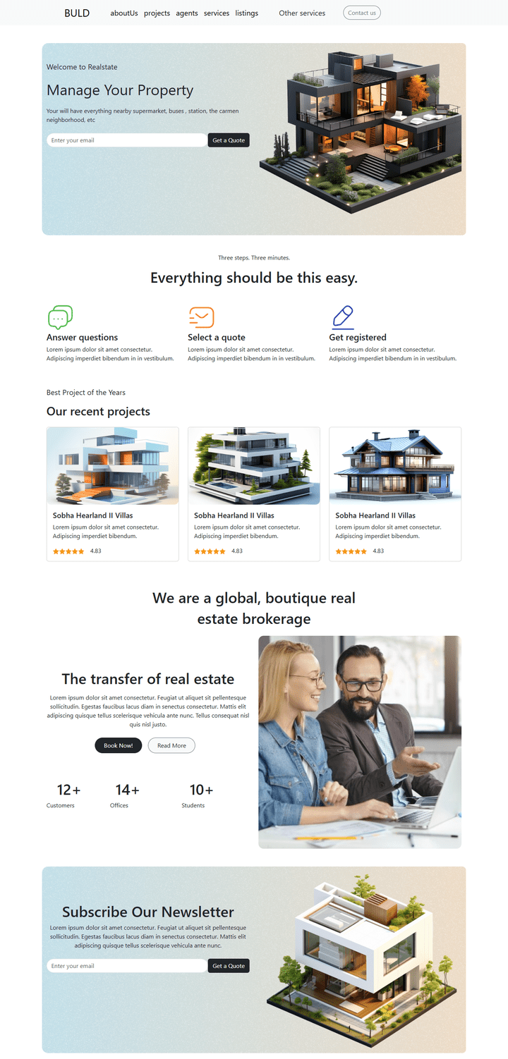Real State Web App