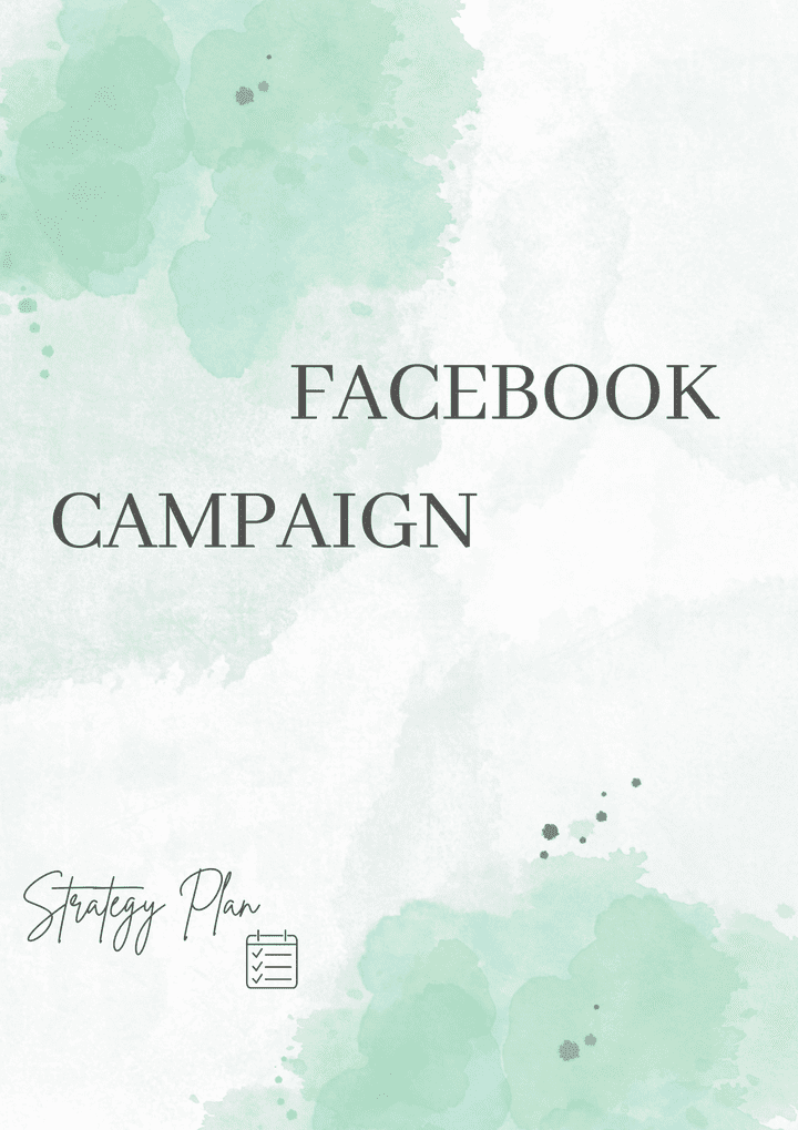 Facebook  Campaign plan