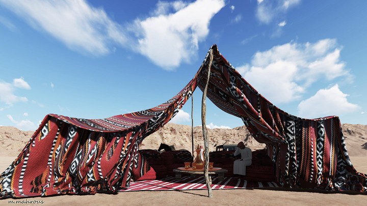 A Bedouin tent