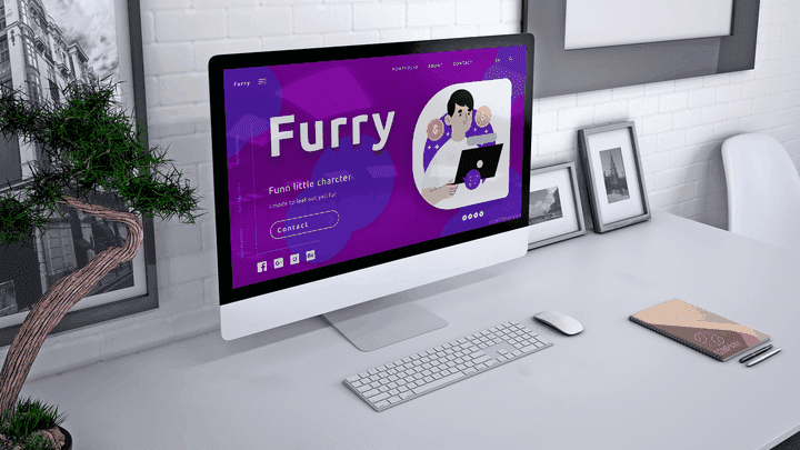 Furry project Adobe XD { UI Design }