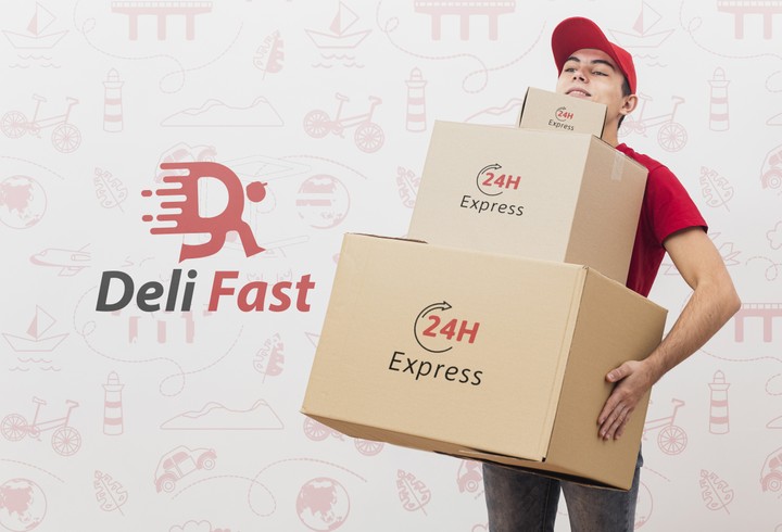 DELI FAST (شعار لخدمة الشحن و التوصيل)