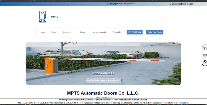 mpts website automation