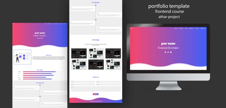 Portfolio شبيه بالcv لعرض الخبرات والاعمال