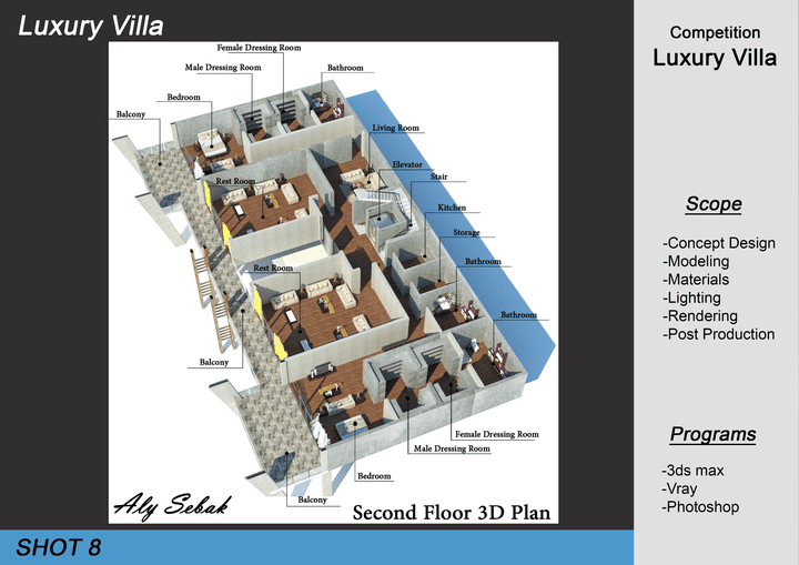 Luxury Villa - 3D