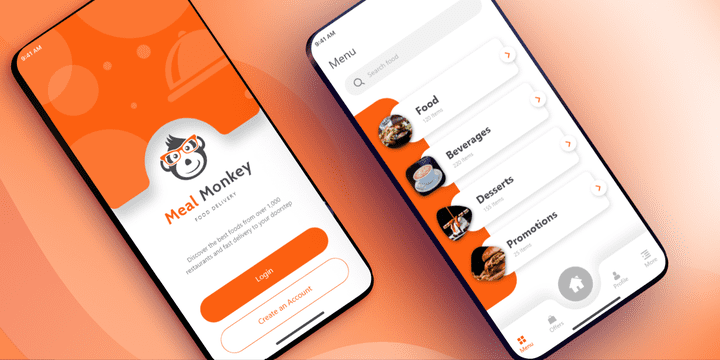 تطبيق توصيل الطعام - MealMonkey