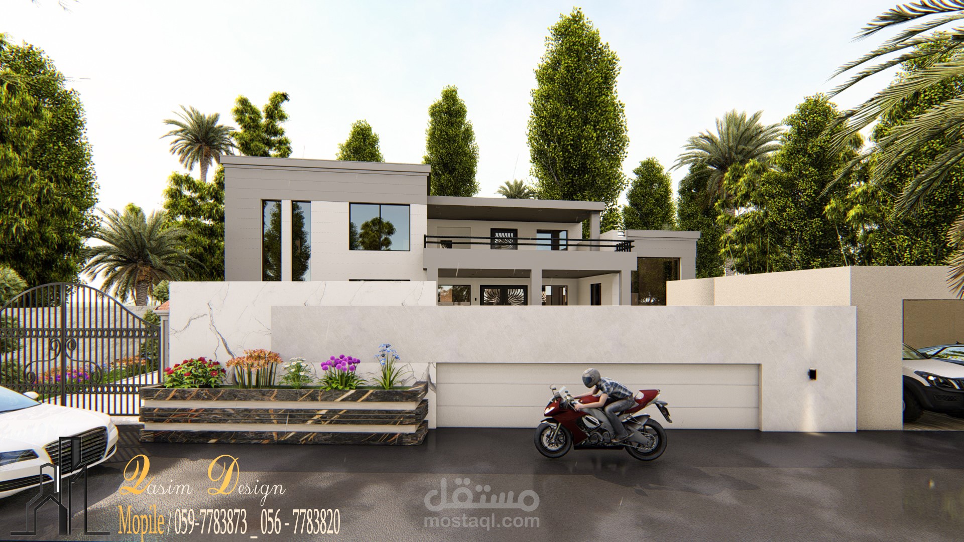 تصميم فيلا سكنية _ فلسطين ( جنين )