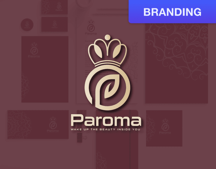 Paroma cosmetics Logo & Branding