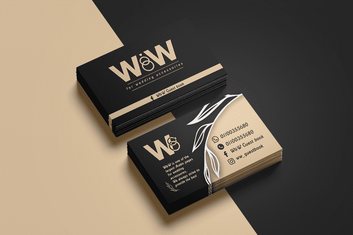 W&W business card & thanks page