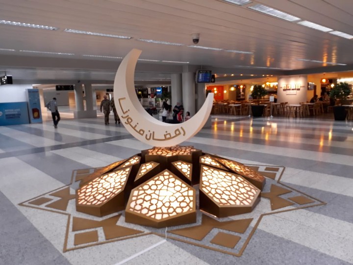 Beirut Rafic Hariri Airport Ramadan Decoration