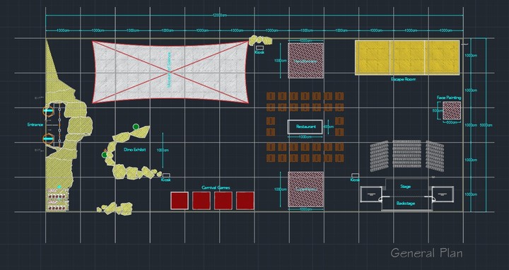 Dinasaur Kids Park Layout