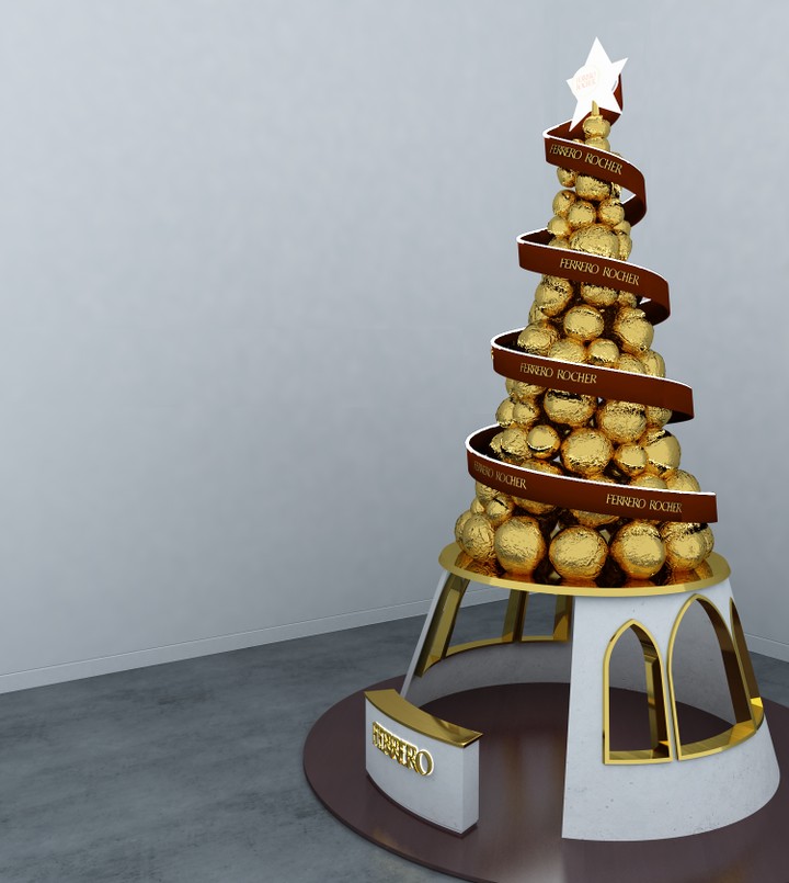 Ferrero Rocher Christmas Display