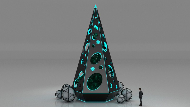 Futuristic Christmas Tree