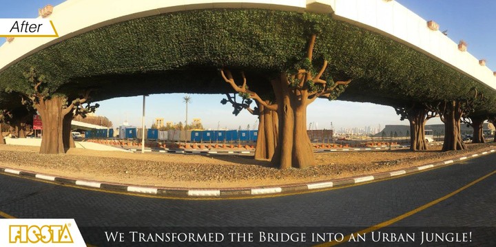 Palm Jumeirah Bridge Decoration-Jungle Style