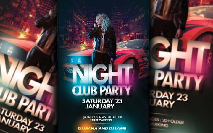 تصميم فلاير Night Clup Party Flyer