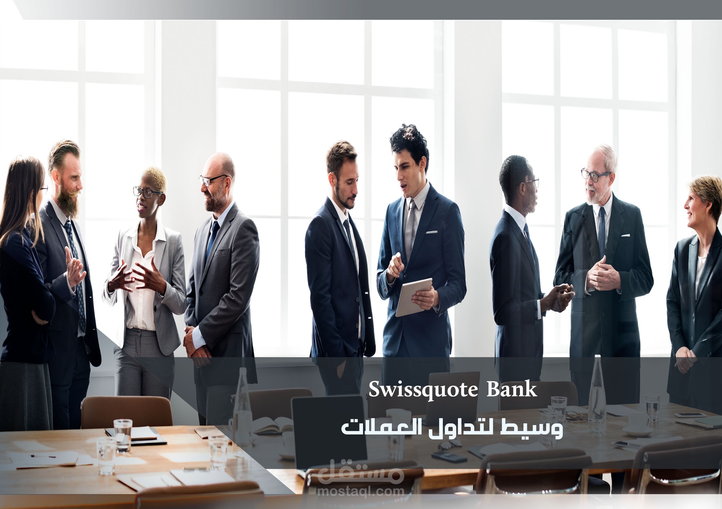 بعض من الأعمال لشركة  Swissquote Bank