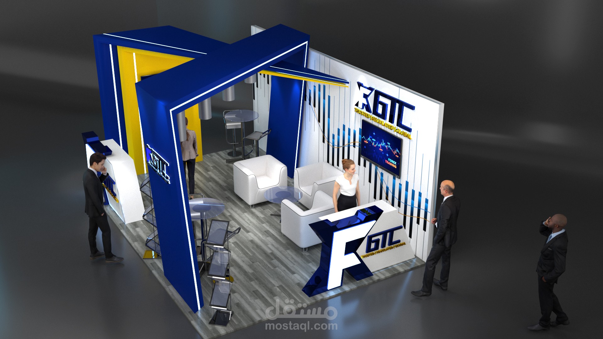 تصميم معارض او استاند او كشك )booth - stand -kiosk - exhibition- event (