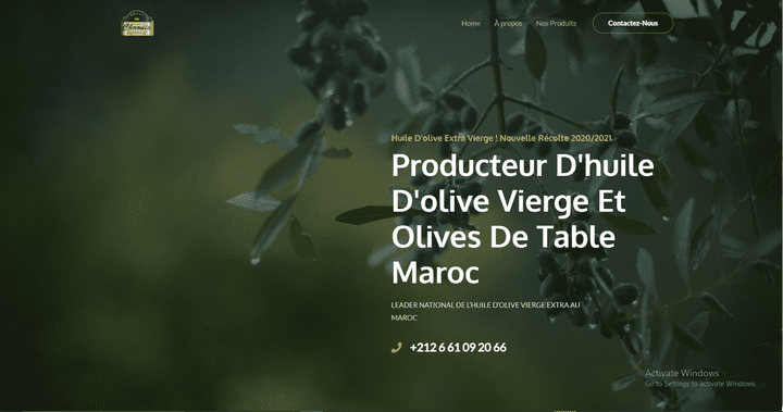 Website Producer Of Olive Oil