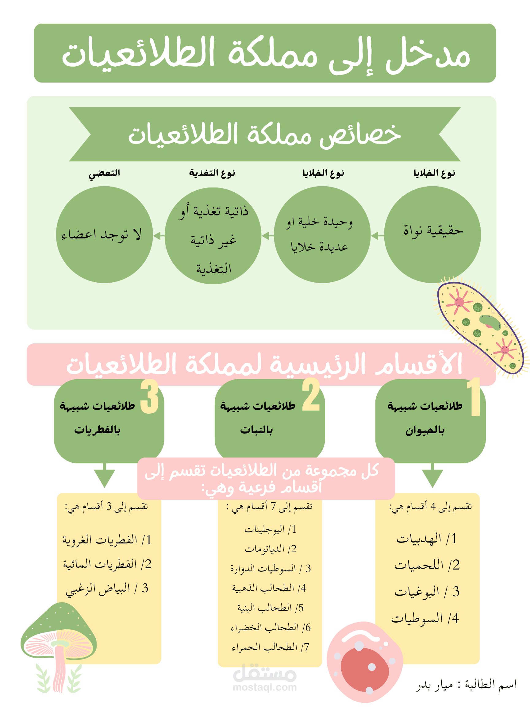 مشروع لطالبة ثانوي
