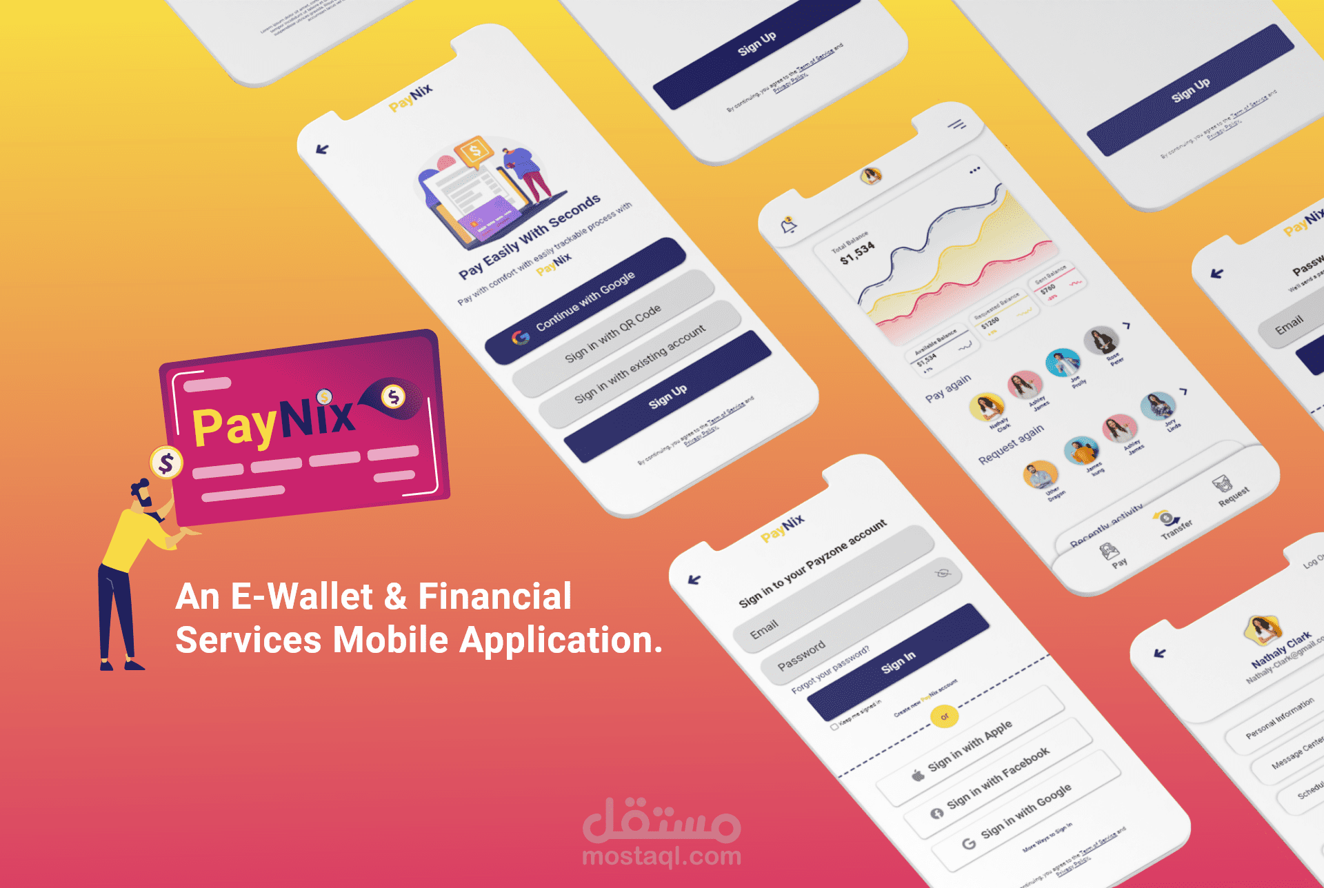 PayNix E-Wallet And Payment Services App