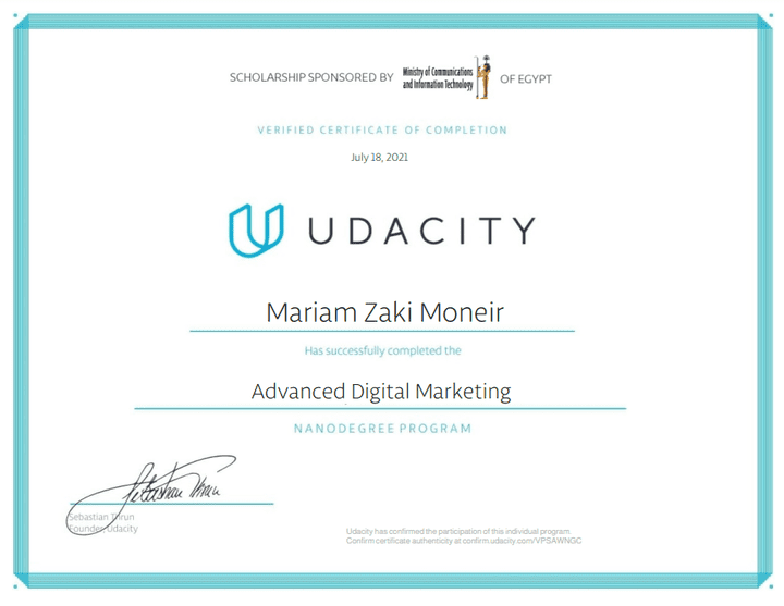 Advanced Digital Marketing Certificate