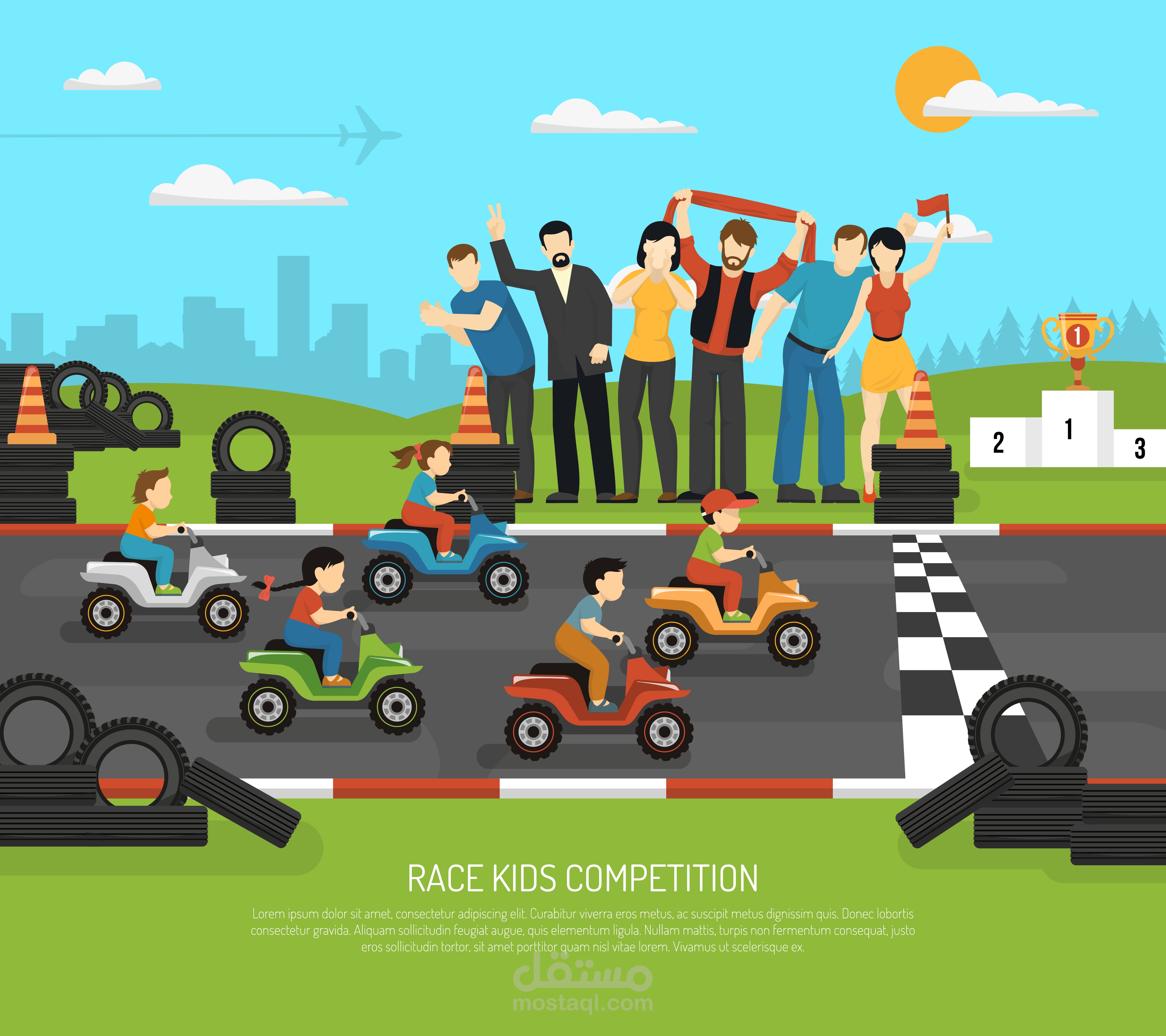 Kids_Race - #Motion_Graphic_video #cartoon