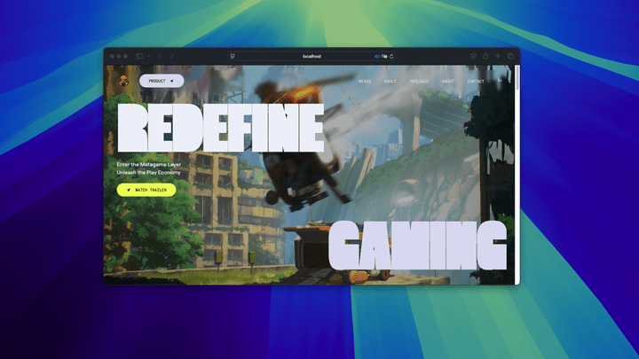 Creative Portfolio Website – موقع إبداعي حديث وسريع الأداء