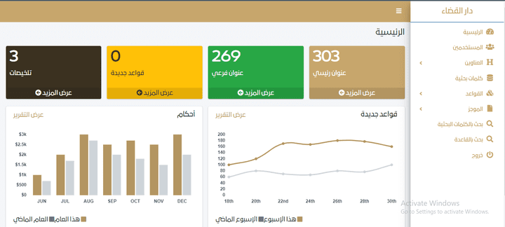 AlQadaa Website (Judicial Management Website)