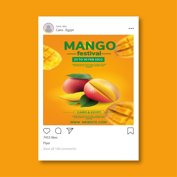 flyer mango festival