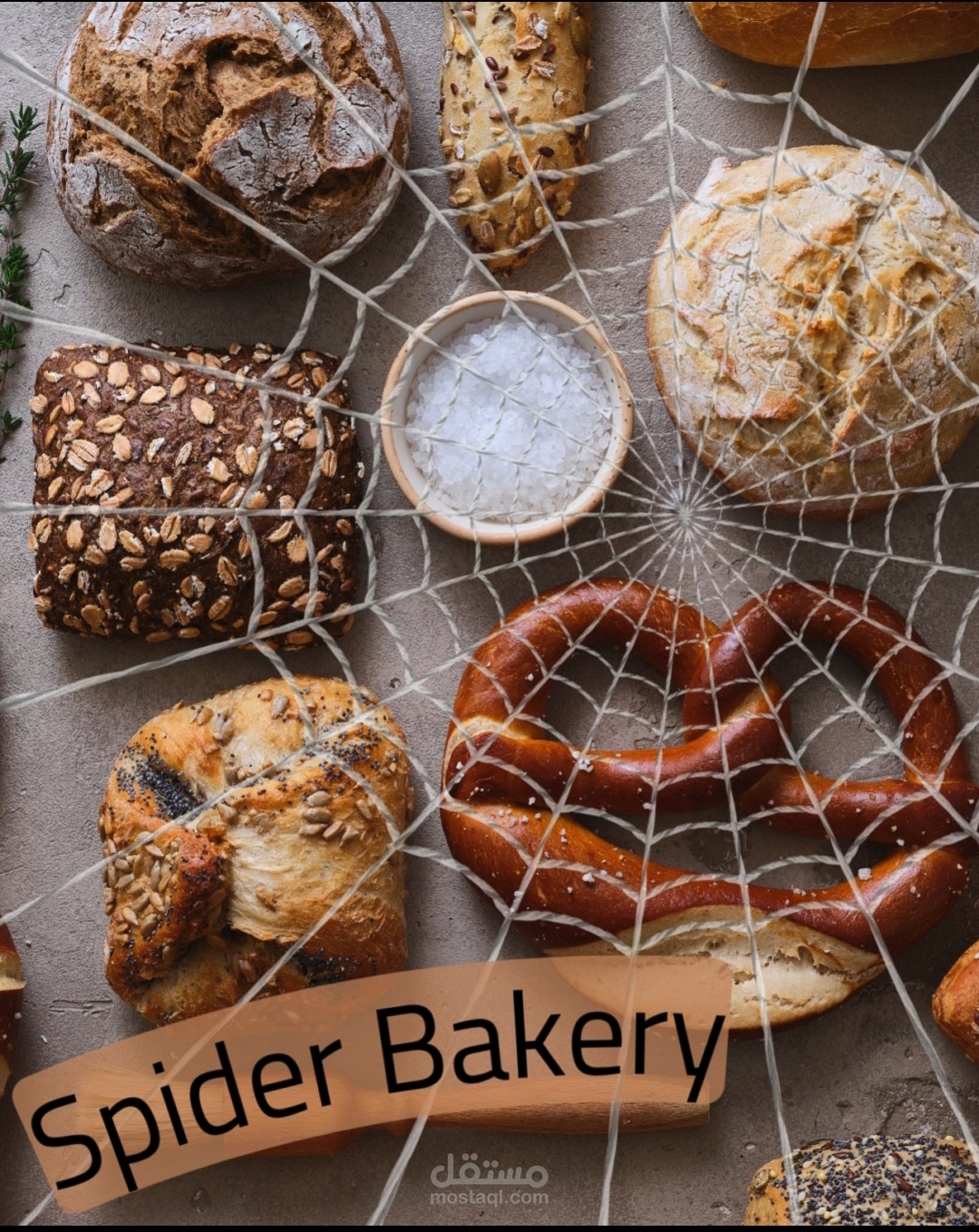 تصميم spider bakery