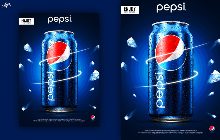 تصميم بوستر لشركه بيبسي/Design Poster for pepsi