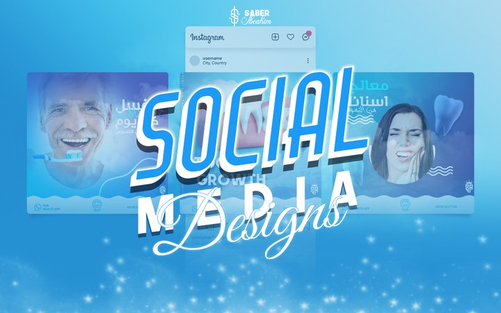 Social media designs for a dentist