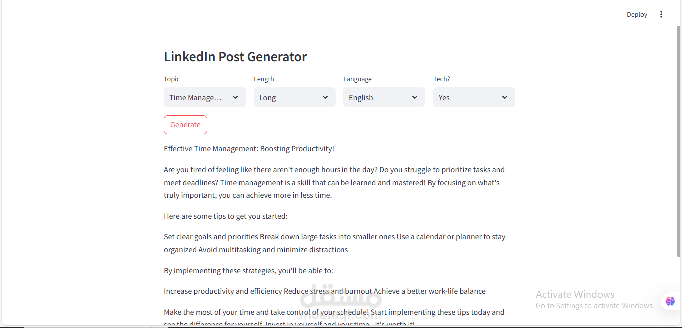 LinkedIn-Post-Generator