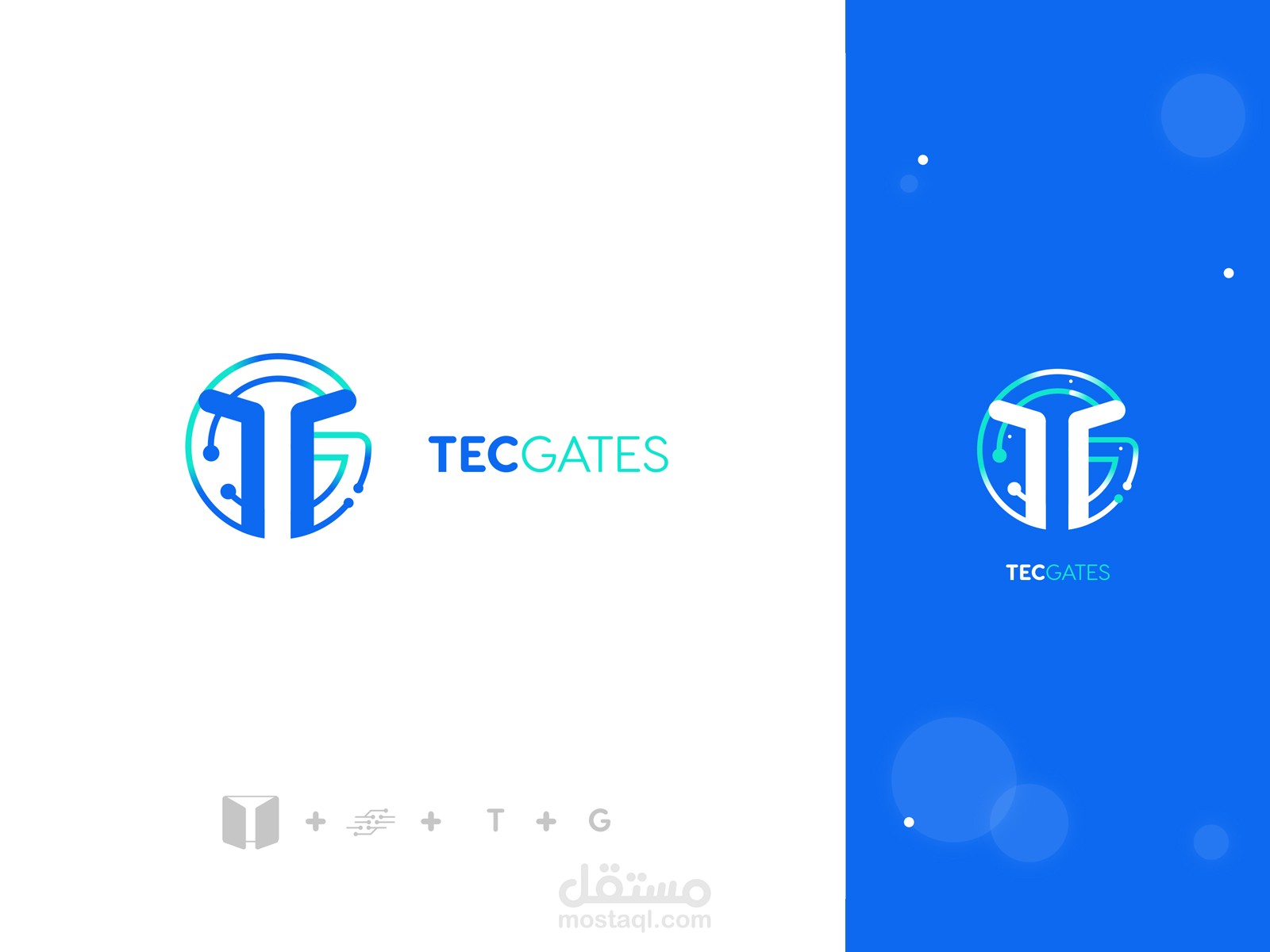 تصميم شعار + هوية TecGates