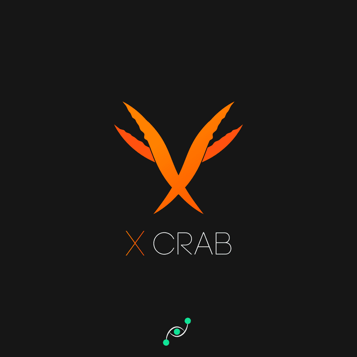 X CRAB Logo Design